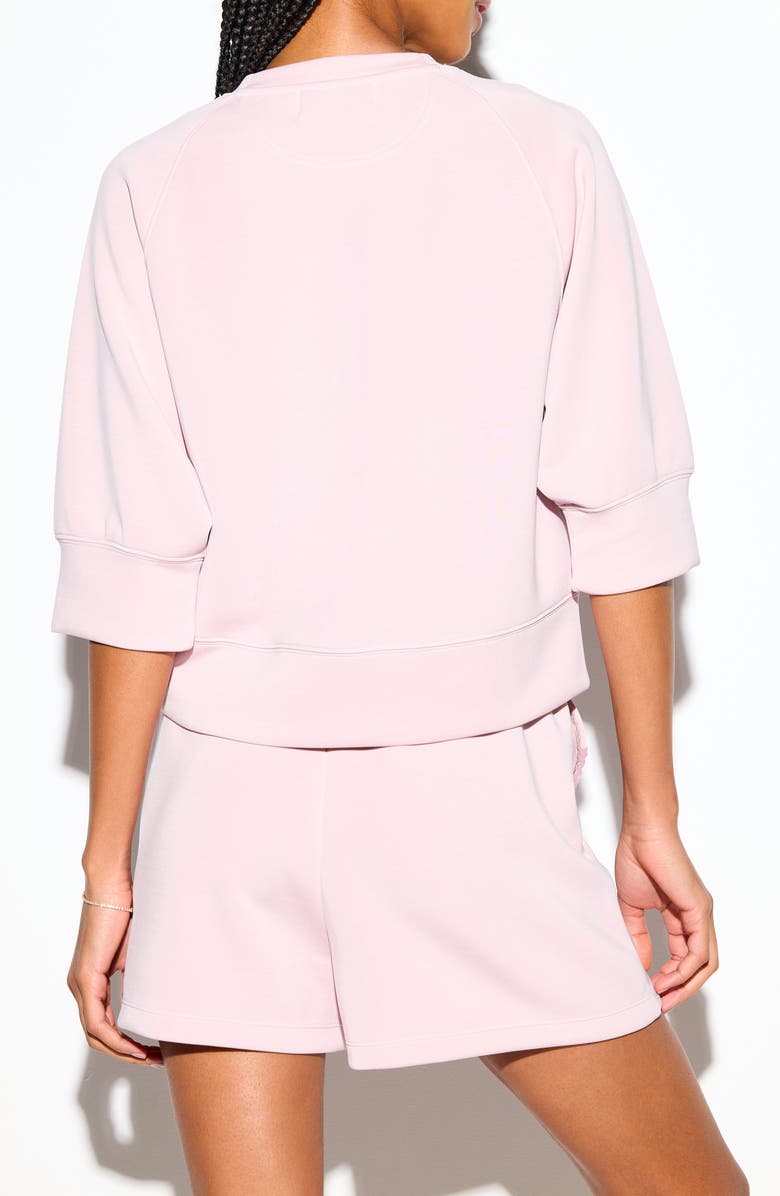 Spiritual Gangster Sophie Three-Quarter Sleeve Top, Alternate, color, Pink Dunes