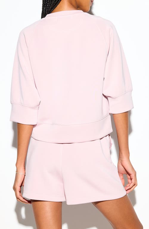 Spiritual Gangster Sophie Three-quarter Sleeve Top In Neutral