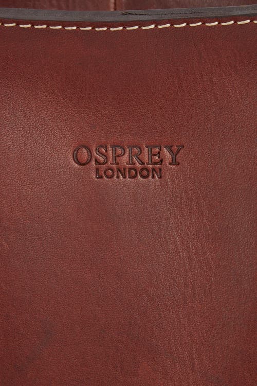 Osprey London The Narissa Small Leather Hobo Bag In Brown