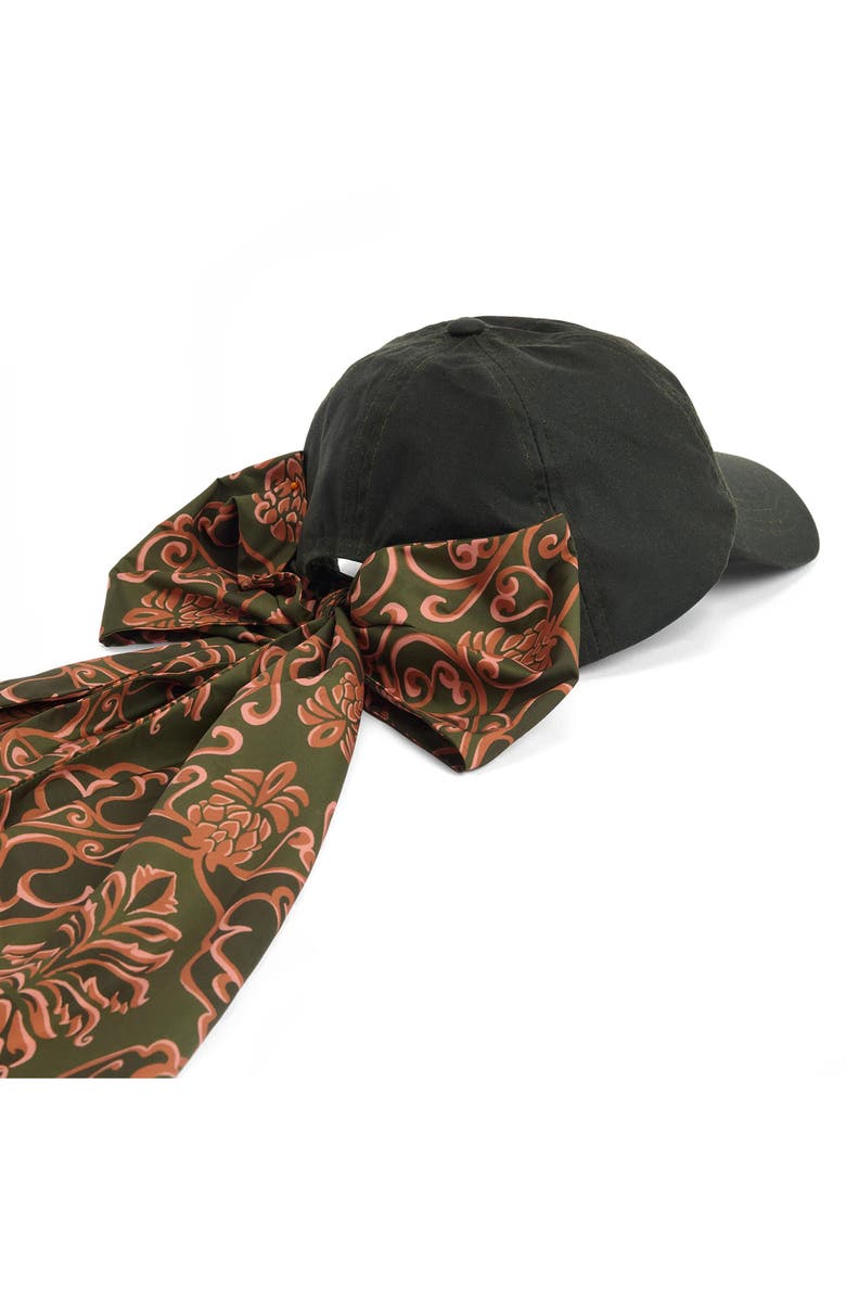 Barbour x Farm Rio Alice Baseball Cap, Alternate, color, Fern/Green Heart