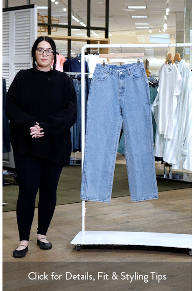 High Waist Cutout Detail Jeans video