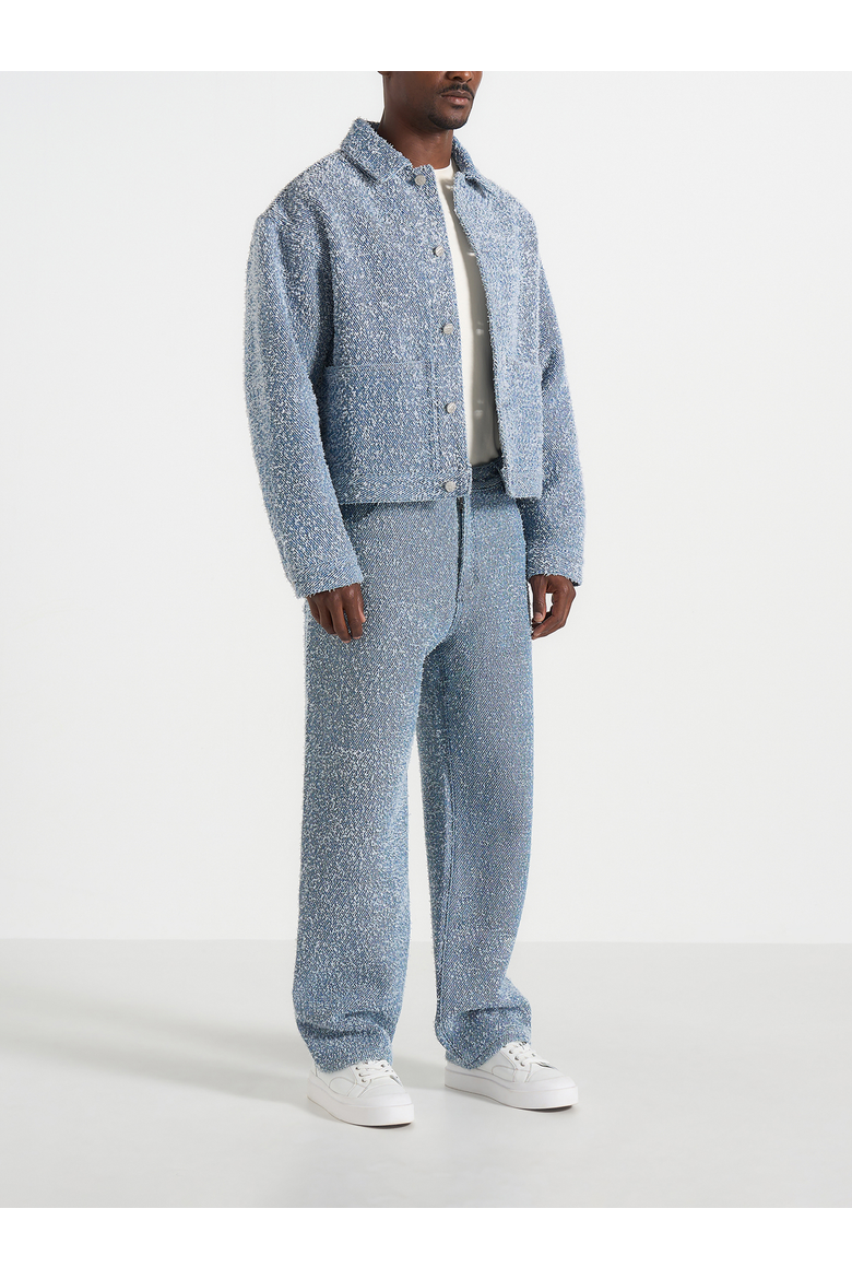 Arnault Boucle Denim Relaxed Fit Jeans, Alternate, color, Blue