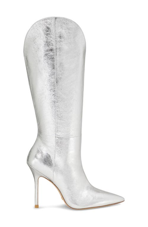 Stuart Weitzman Stuart Outrider 100 Boot In Silver