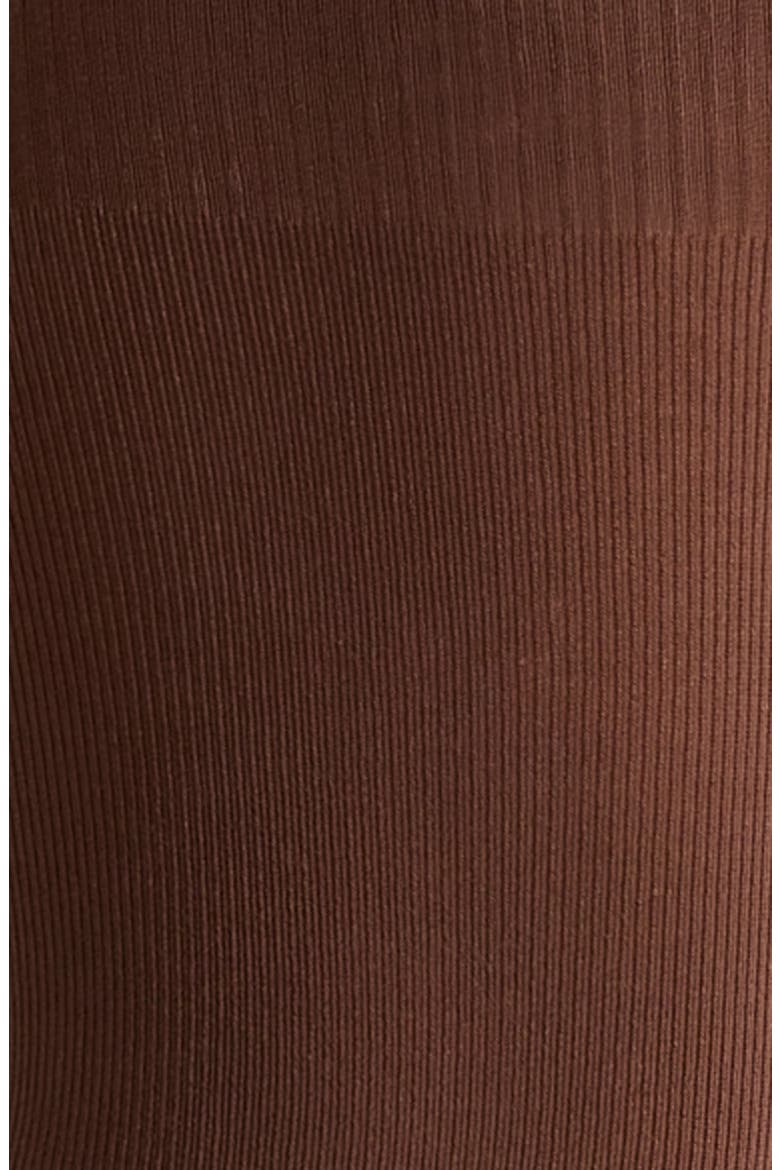 Faux Thigh High Rib Tights, Alternate, color, BROWN BITTER