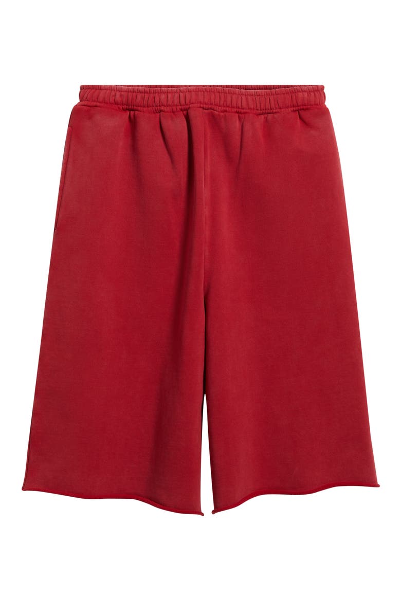 Cut Off Shorts, Alternate, color, RED