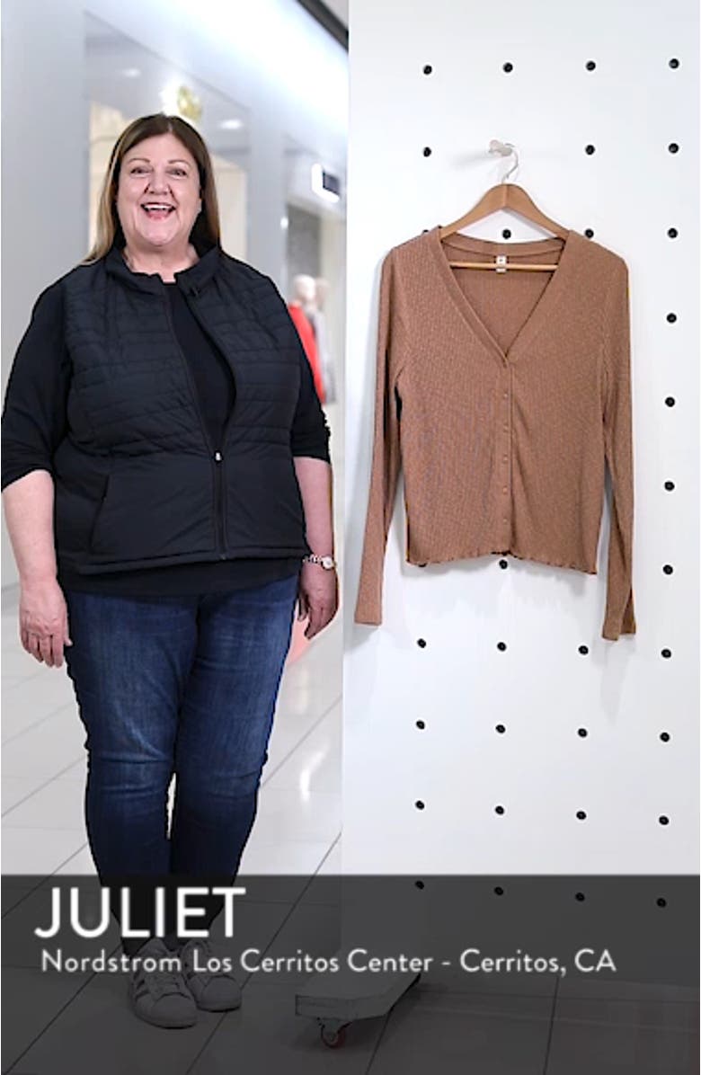 Slim Long Sleeve Button Cardigan, sales video thumbnail