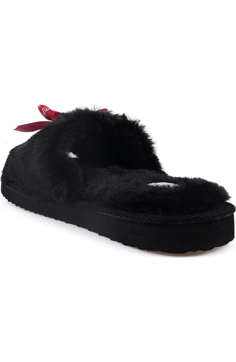 Candie's Zazas Faux Fur Slide Sandal, Alternate, color,