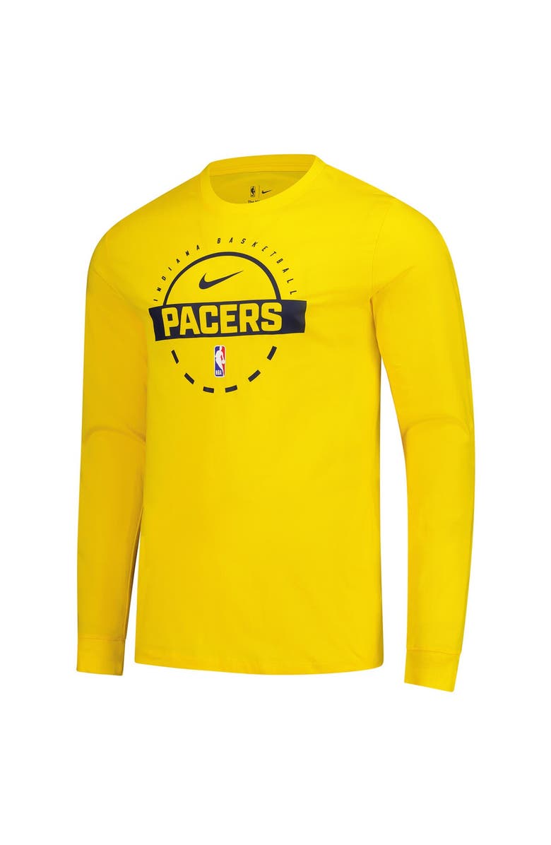 Nike Men's Nike  Gold Indiana Pacers Authentic Long Sleeve Practice T-Shirt, Alternate, color, Gold