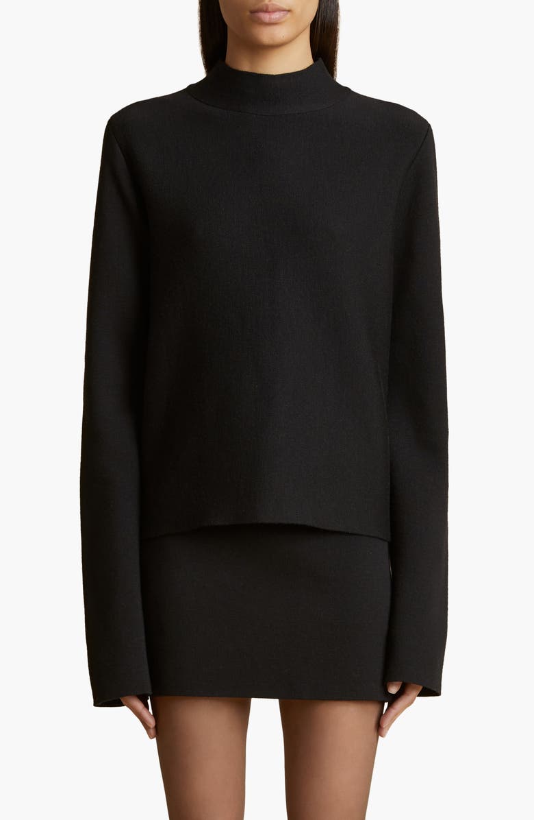 Khaite Calliope Wool Blend Knit Top, Main, color,