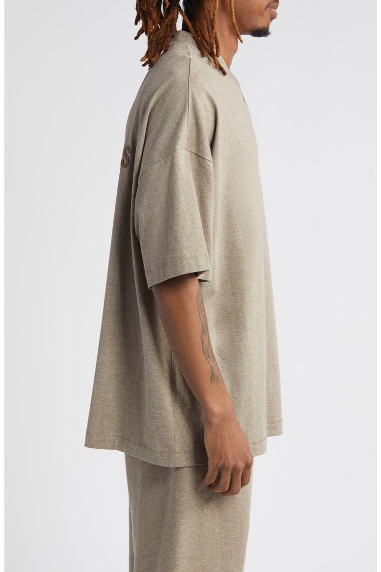 V-Neck Cotton T-Shirt, Alternate, color, HEATHER GREY