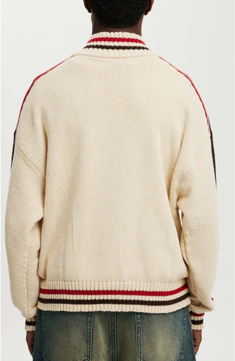 Cotton On Men's Knitted Bomber, Alternate, color, 