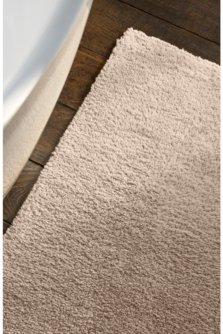 Reversible Deep Pile Thick Cotton Bath Rug, Alternate, color, Stone