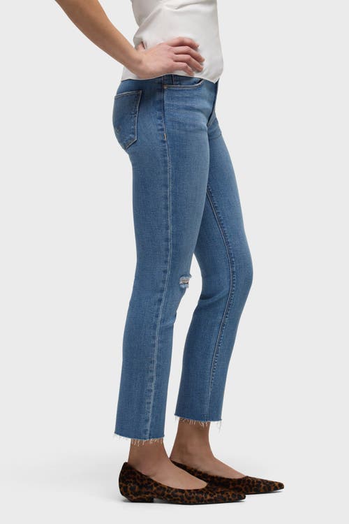 Hudson Jeans Nico Mid-rise Straight Ankle In Blue