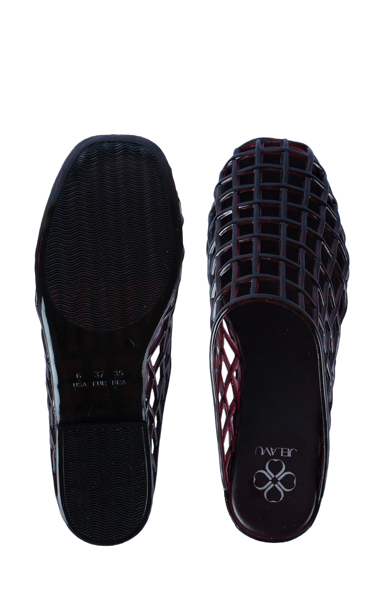 Glimmr Jelly Mule, Alternate, color, DARK BROWN