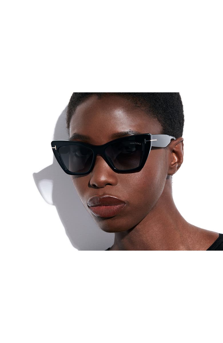 Wyatt 56mm Gradient Cat Eye Sunglasses