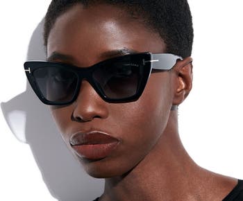 Wyatt 56mm Gradient Cat Eye Sunglasses