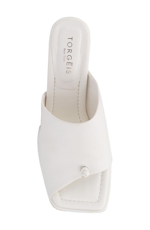 Torgeis Darla Slide Sandal In White