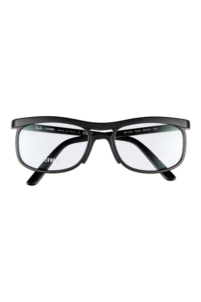 56mm Square Optical Glasses, Main, color, SAND BLACK