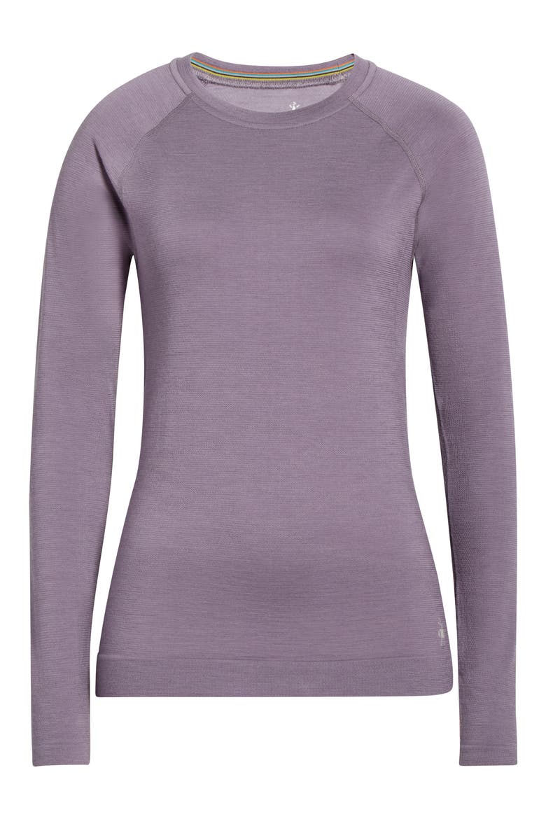 Intraknit All Season Merino Wool Blend Long Sleeve Top, Alternate, color, PURPLE STORM
