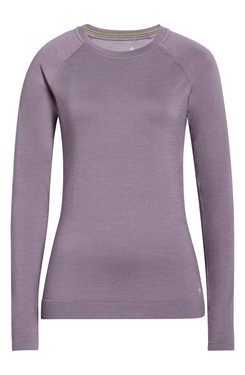 Smartwool Intraknit All Season Merino Wool Blend Long Sleeve Top, Main, color, Purple Storm