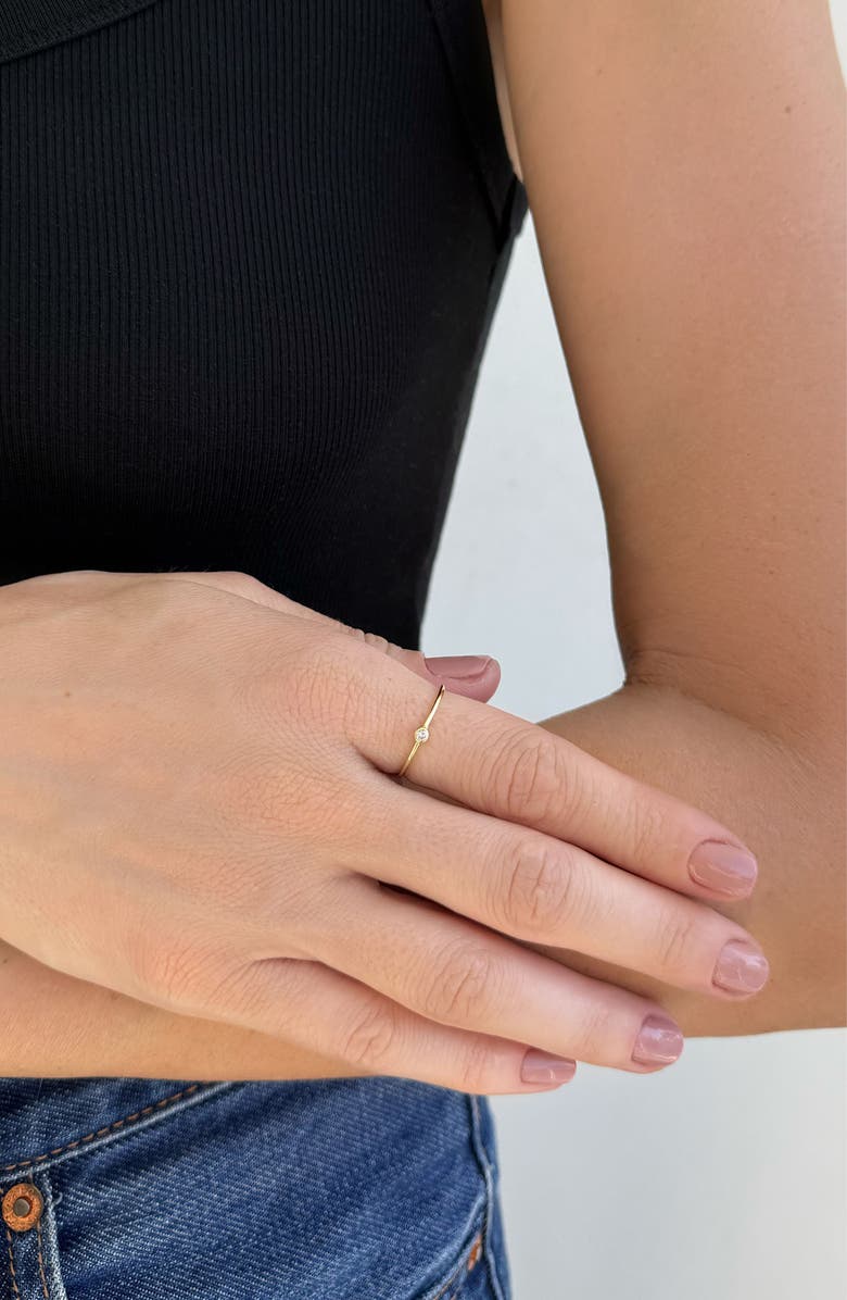 ADORNIA FINE 14K Diamond Ring, Alternate, color, Gold