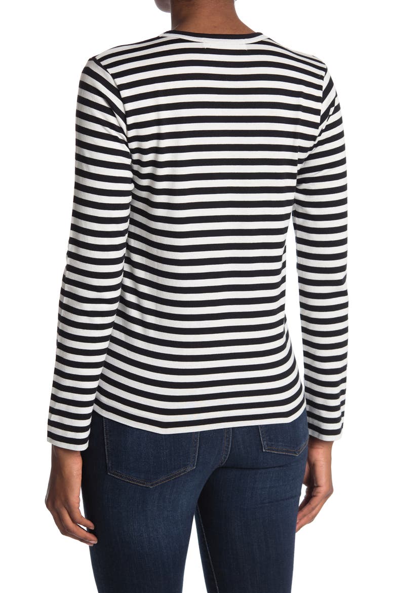 Stripe T-Shirt, Alternate, color, BLACK/ WHITE