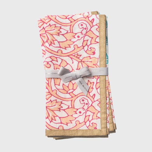 Joanna Buchanan Joyful Block Print Napkin, Set Of Two