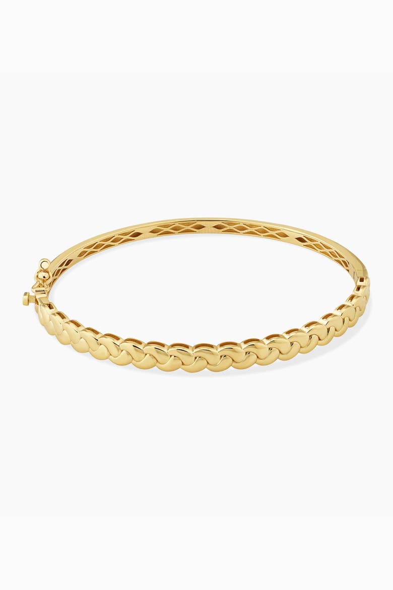 14K Yellow Gold Harmony Bangle, Alternate, color, Yellow Gold