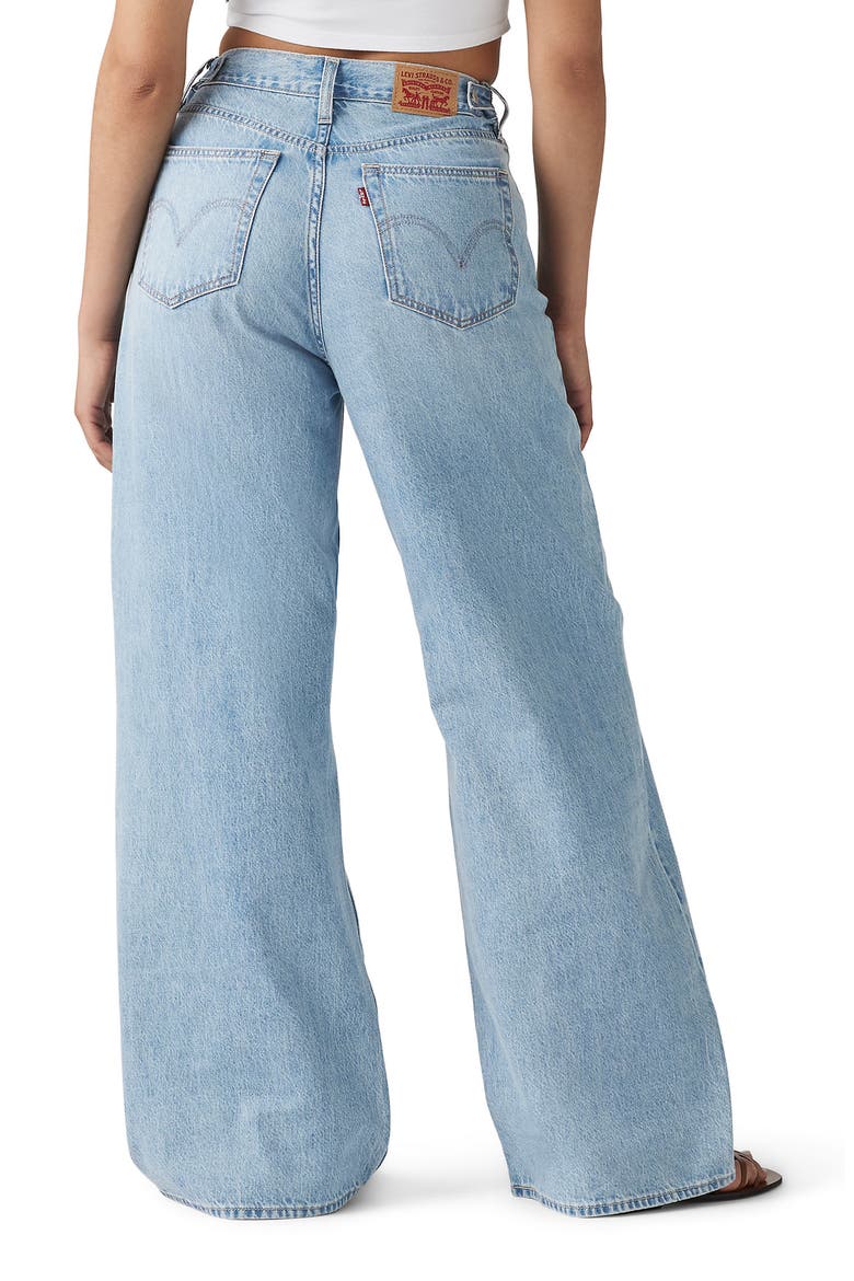 Cinch Baggy Wide Leg Jeans, Alternate, color, INVESTED INDIGO
