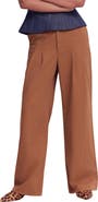 Boden Mayfair Pleat Detail Wide Leg Trousers