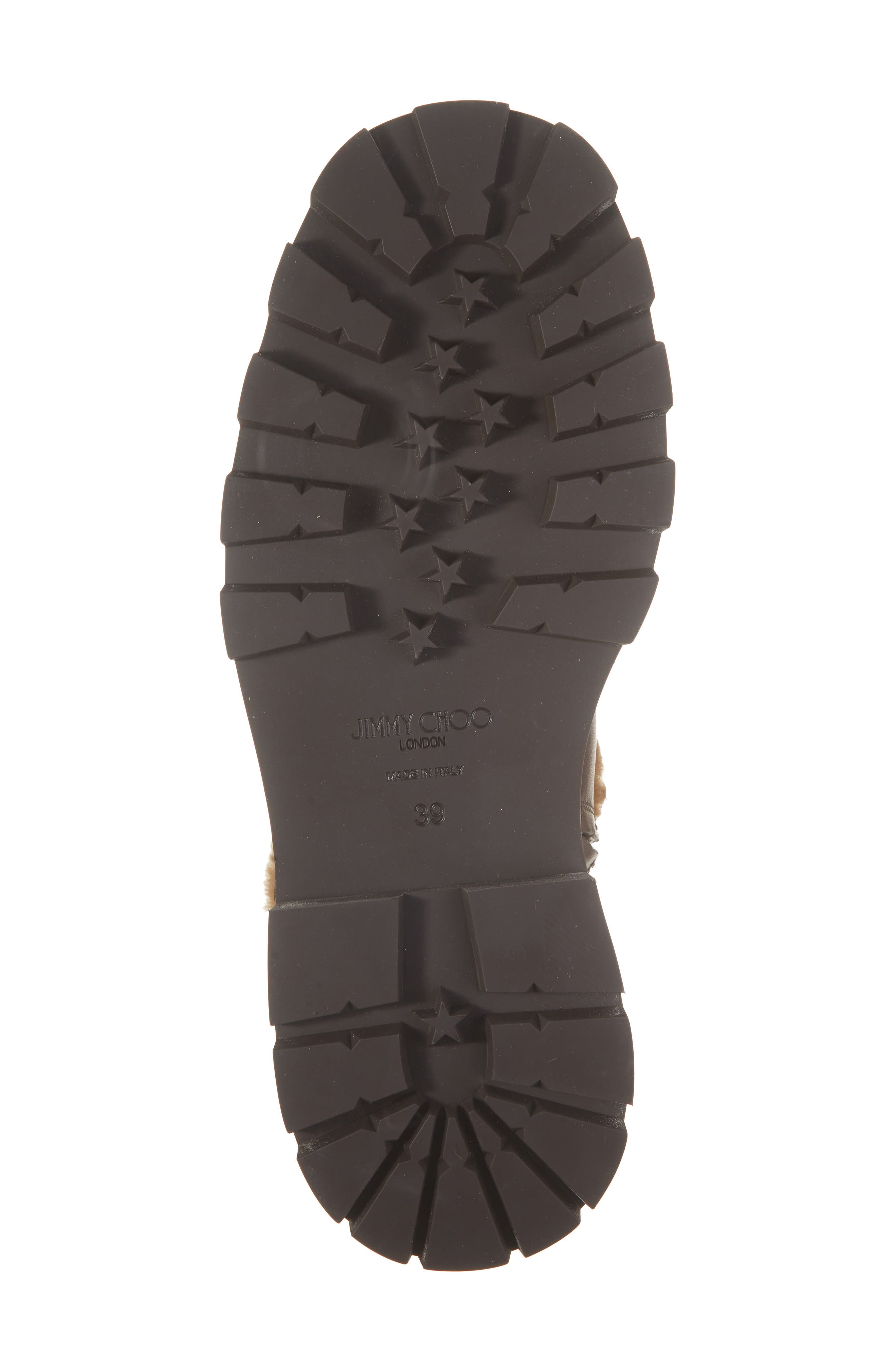 Meena Suede & Genuine Shearling Bootie, Alternate, color, CHOCOLATE/ TEDDY
