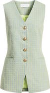 Elie Tahari The Abigail Cotton Tweed Vest