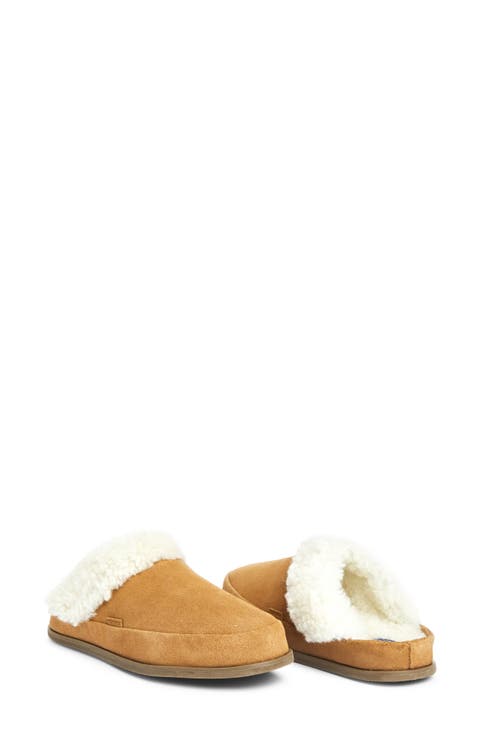 Tia Genuine Shearling Lined Slipper (Women)