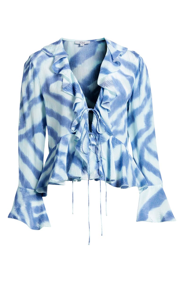 Rails Nicoletta Long Sleeve Peplum Crop Top, Alternate, color, 