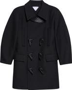 Bottega Veneta Mohair Blend Gabardine Peacoat