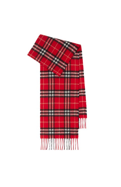 Check Cashmere Scarf