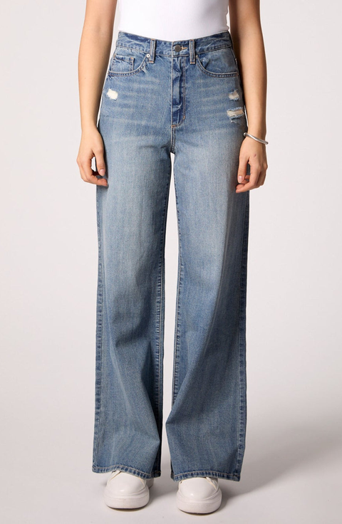 Waverly Mid Rise Wide Leg Jean