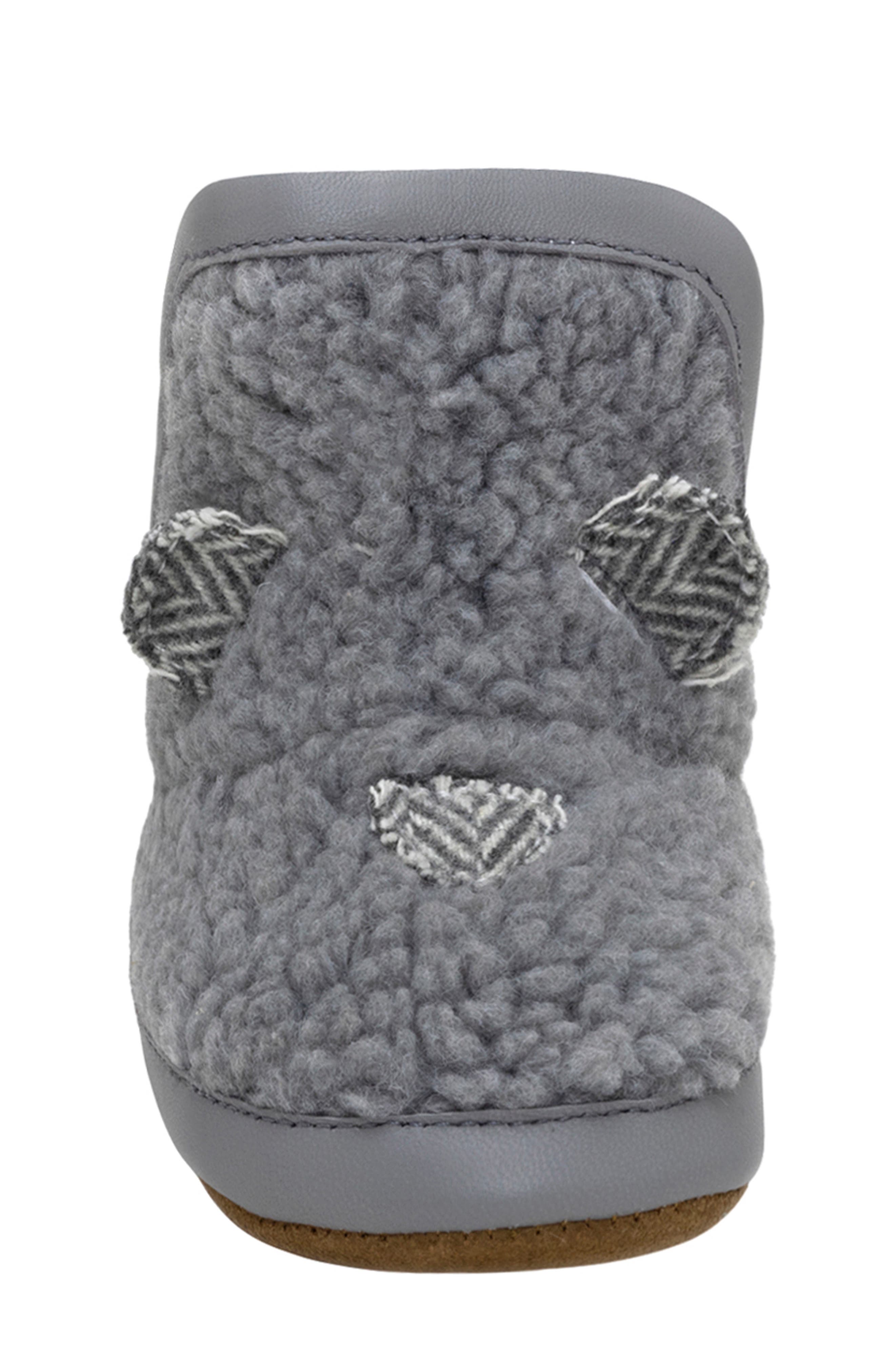 Robeez<sup>®</sup> Kids' Wren Faux Shearling Bootie, Alternate, color, Grey