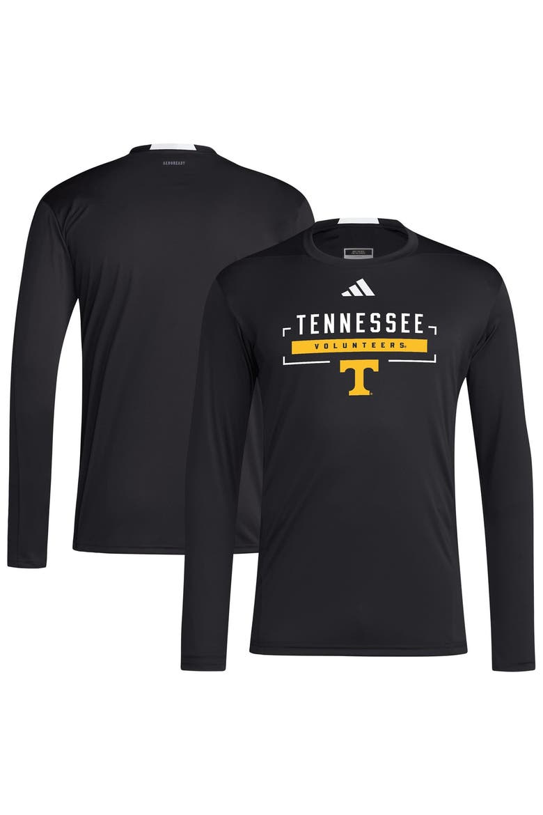 Men's adidas  Black Tennessee Volunteers D4T Long Sleeve T-Shirt, Main, color, Black