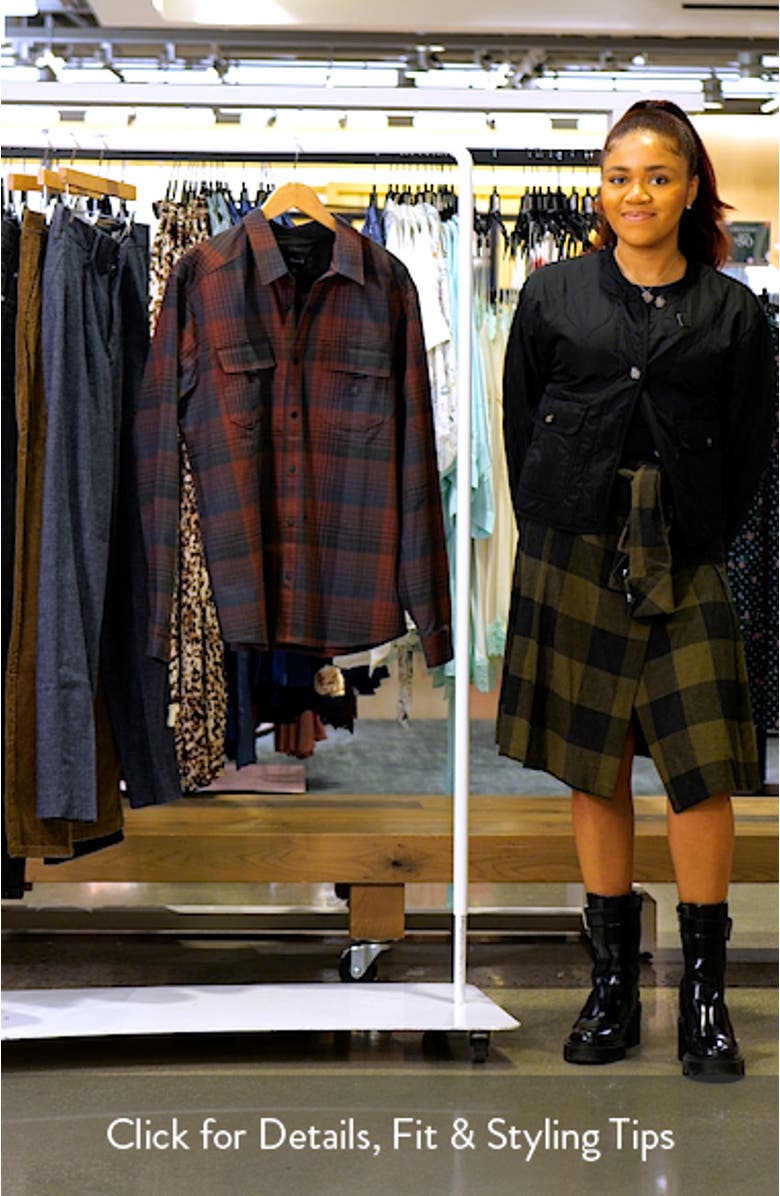 Diablo Classic Fit Stripe Water Repellent Snap-Up Shirt Jacket, sales video thumbnail