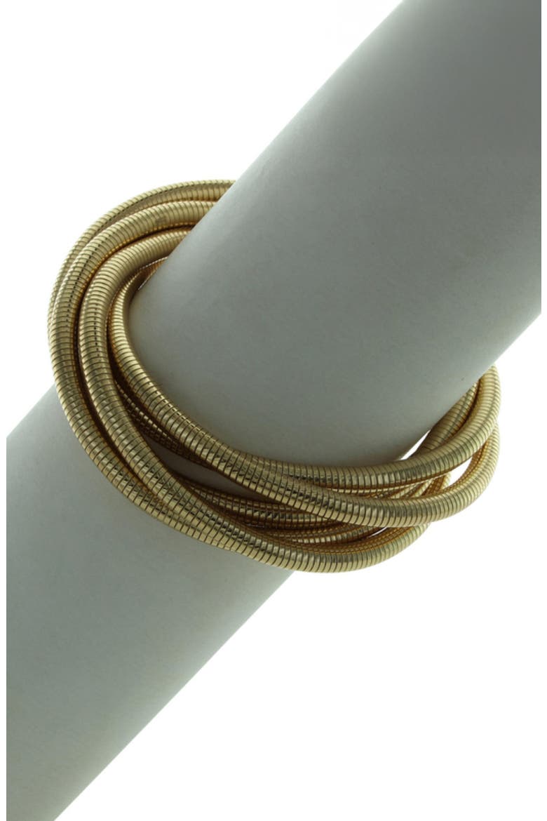 Stella Multistrand Stretch Bracelet, Alternate, color, GOLD
