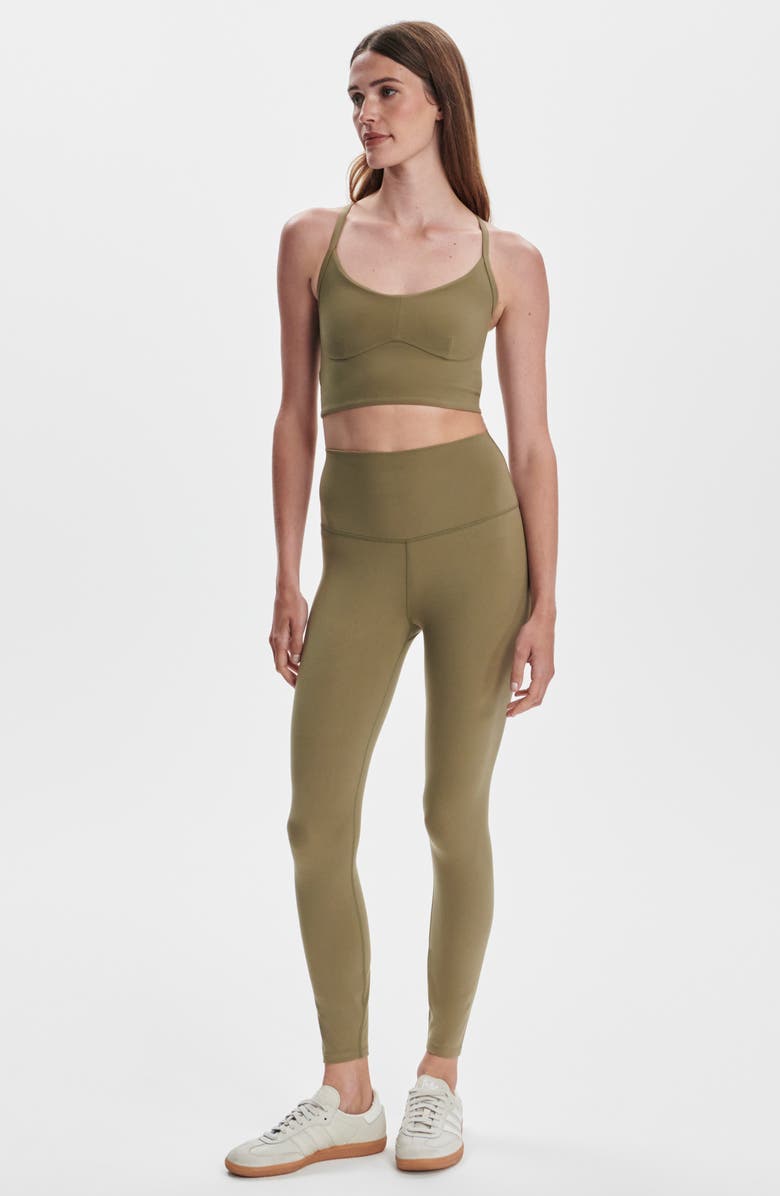 Varley Always Super High Waist Leggings, Alternate, color, Dusky Green
