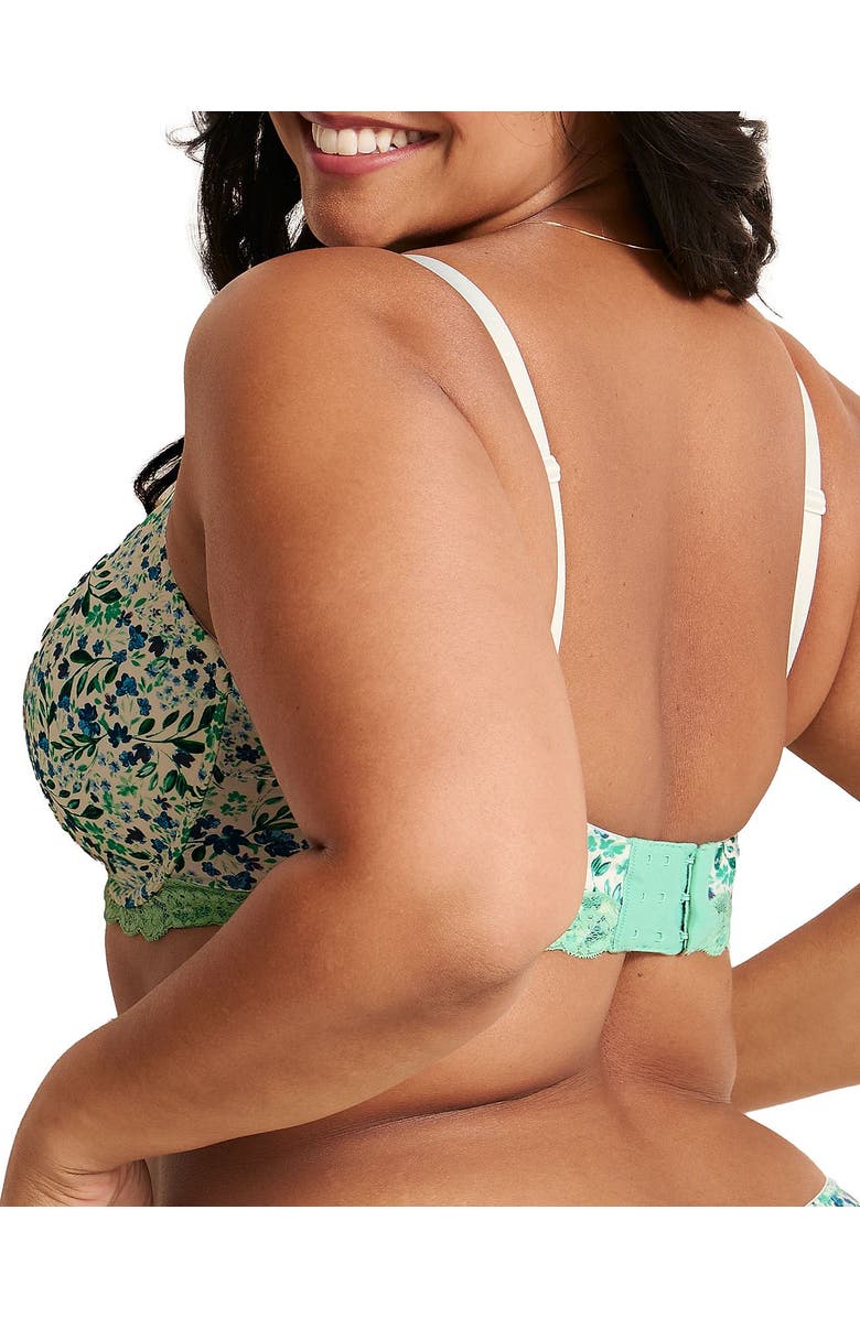 Adore Me Nare Contour Full Coverage Bra, Alternate, color, Floral White