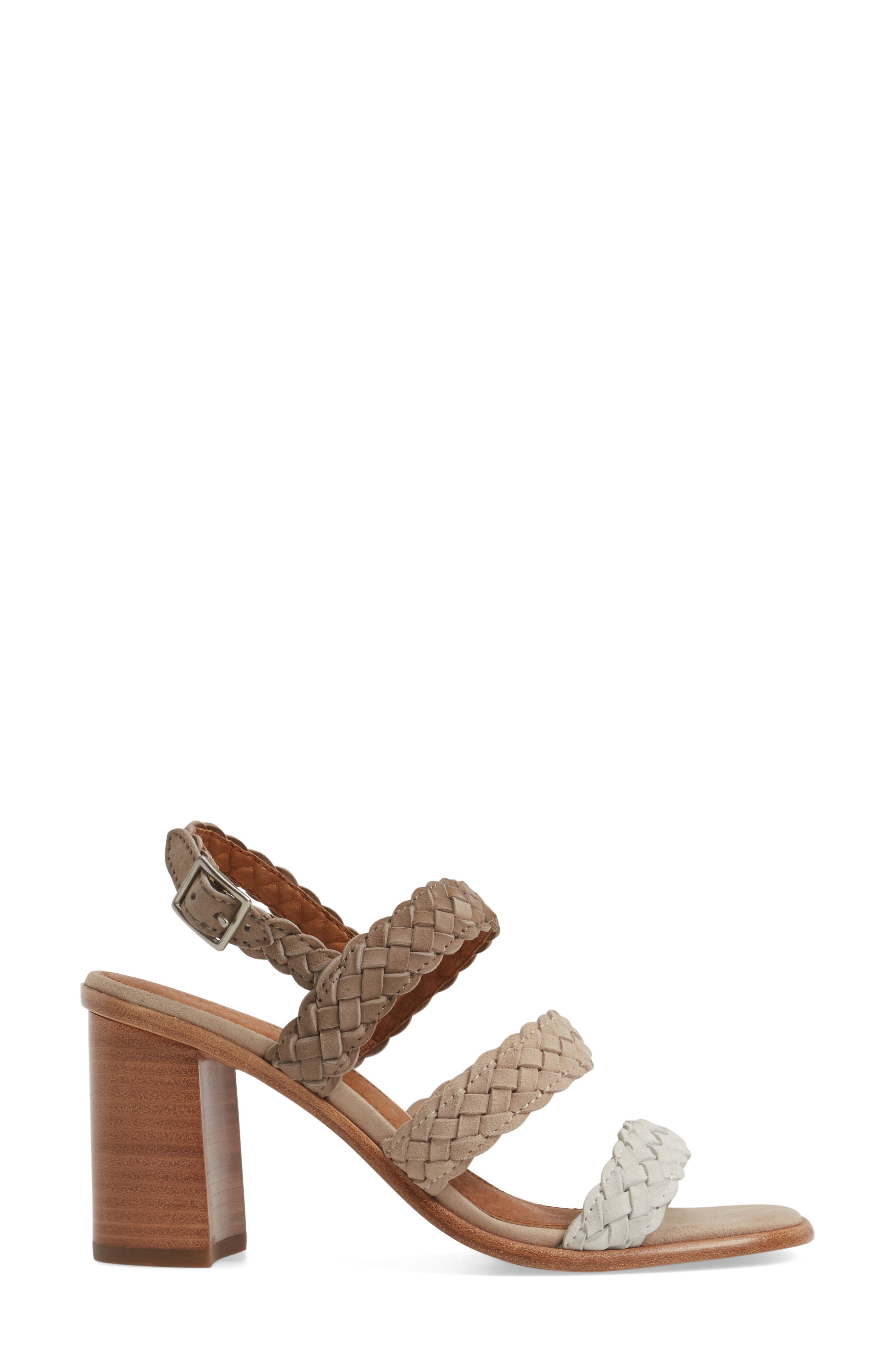 Amy Braid Sandal, Alternate, color, WHITE MULTI SUEDE