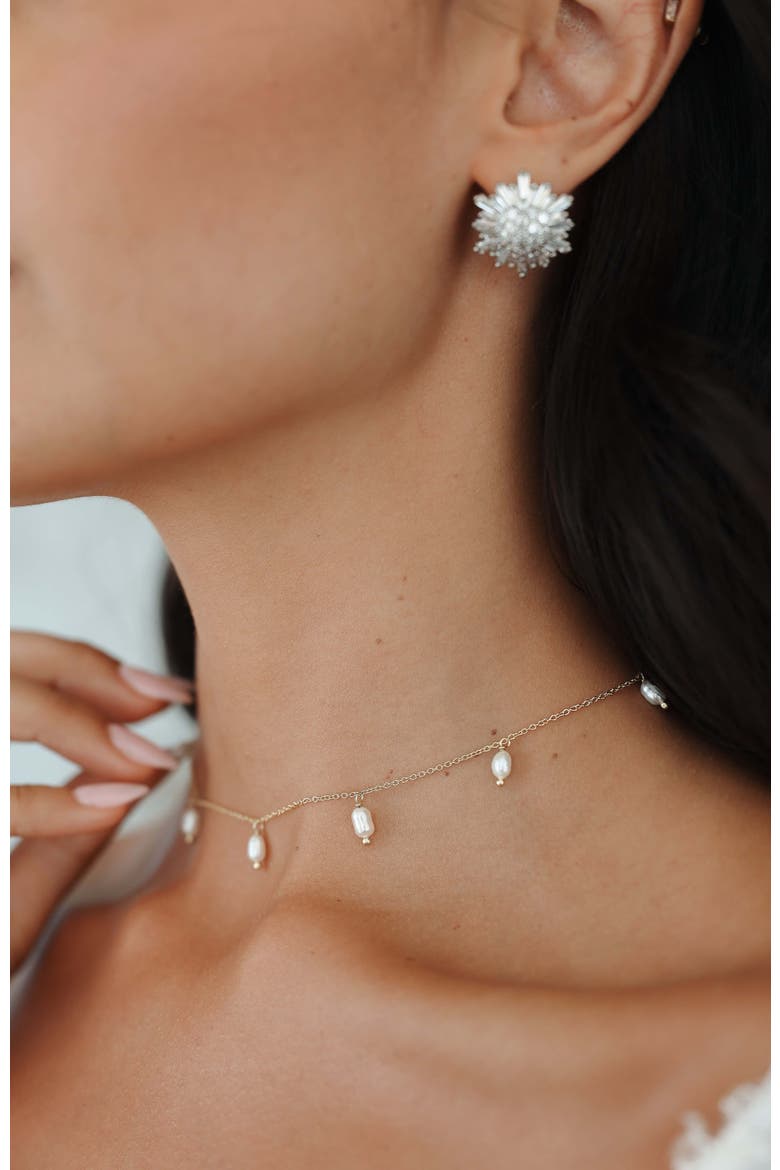 Angelica Pearl Necklace, Alternate, color, Gold