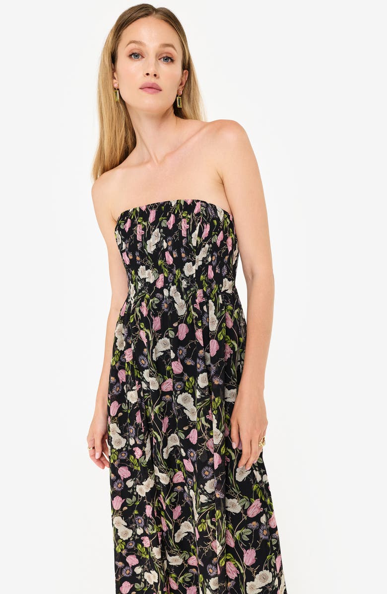 CAMI NYC Minoa Floral Strapless Gown, Alternate, color,