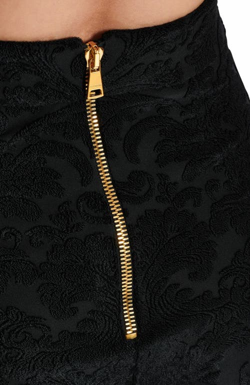 Balmain Women Baroque Crop Top In Black