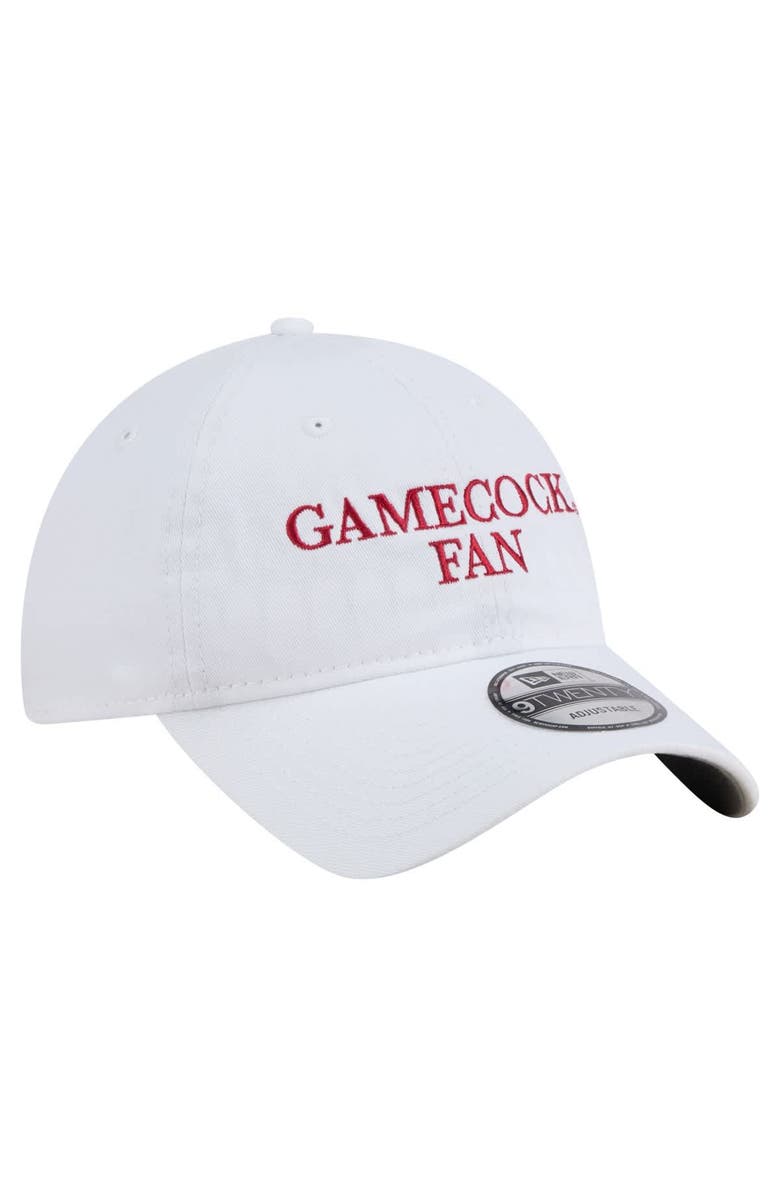 New Era Men's New Era White South Carolina Gamecocks Fan 9TWENTY Adjustable Hat, Alternate, color, White