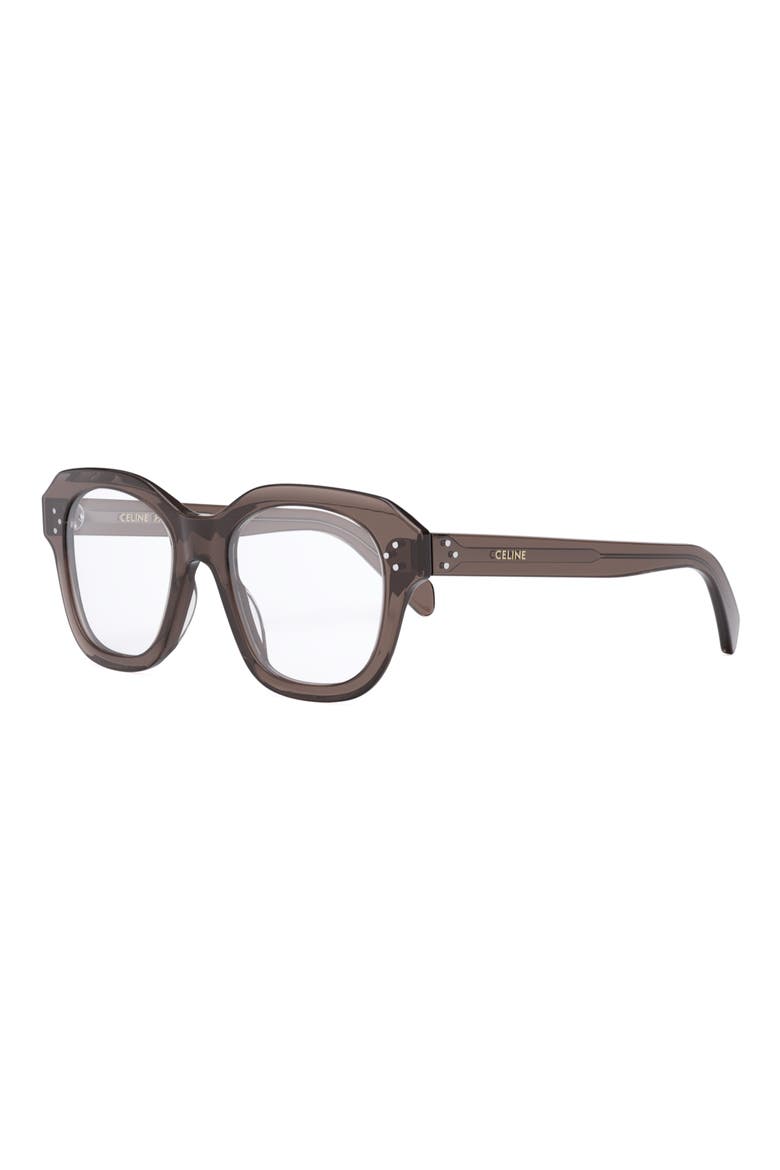 Bold 3 Dots 50mm Butterfly Optical Glasses, Alternate, color, DARK BROWN/ OTHER
