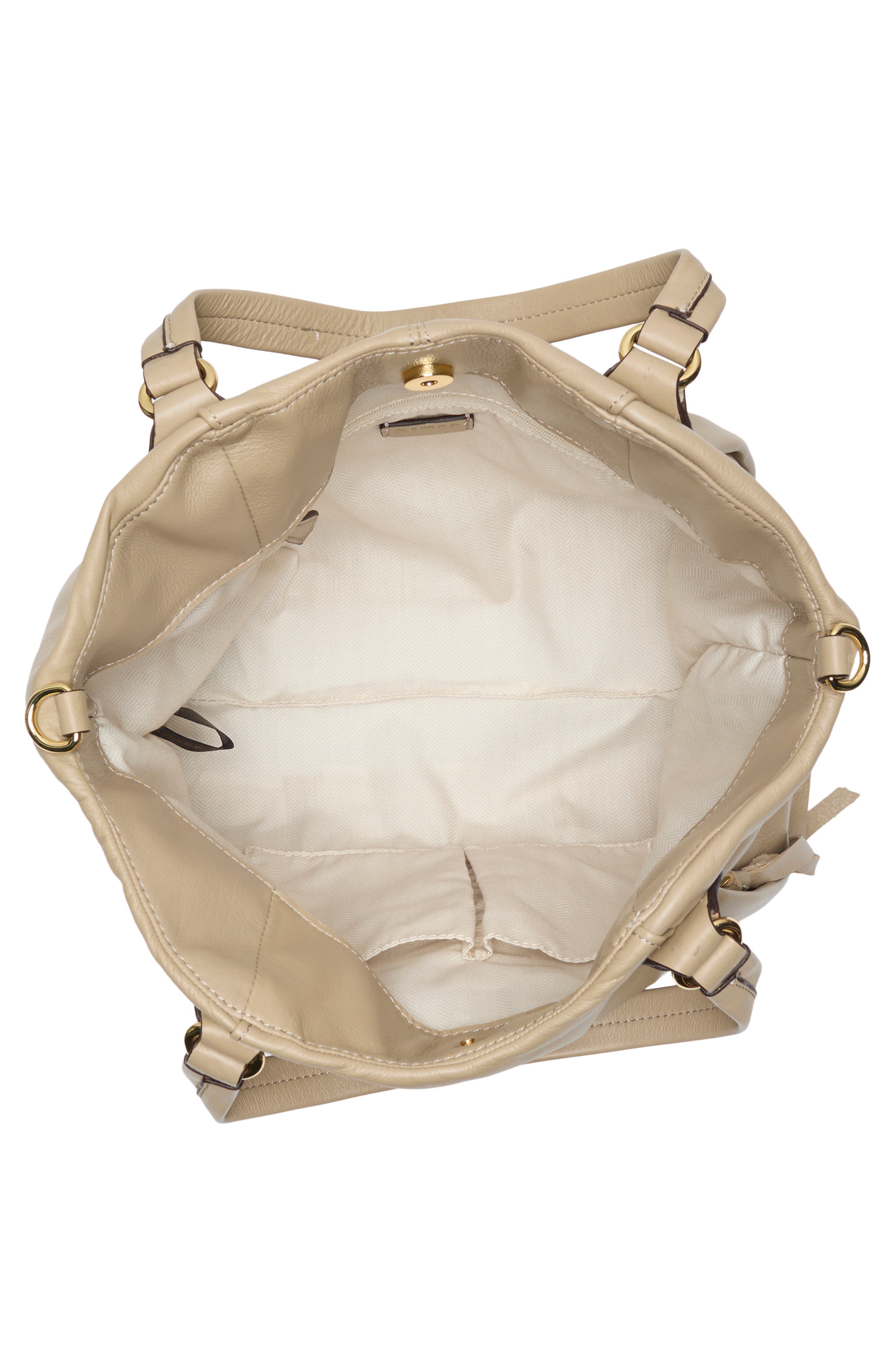 Unsubscribed Convertible Leather Shopper, Alternate, color, POTTERY TAUPE